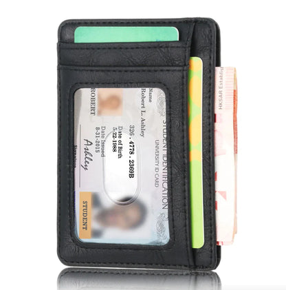 ShieldMate Mens Leather RFID Blocking Wallet