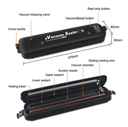 Energy-Efficient Vacuum Sealer - Keep Food Fresh Up to 3 Years