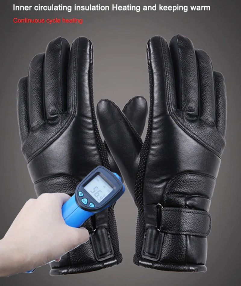 Winter USB Heated Gloves - Thermal, Waterproof, Touchscreen Hand Warmers