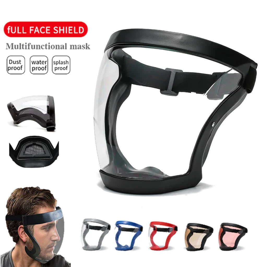 ClearGuard Full Face Shield - Anti-Fog & Safety Glasses Protection