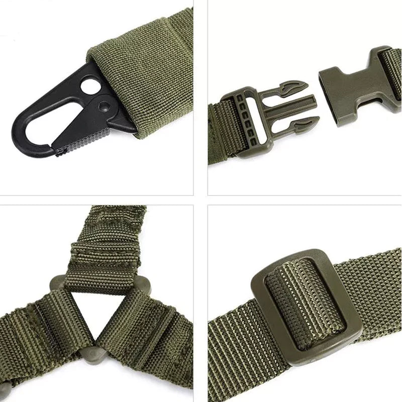 Military-Grade Single Point Rifle Sling - Quick Adjust & Detach