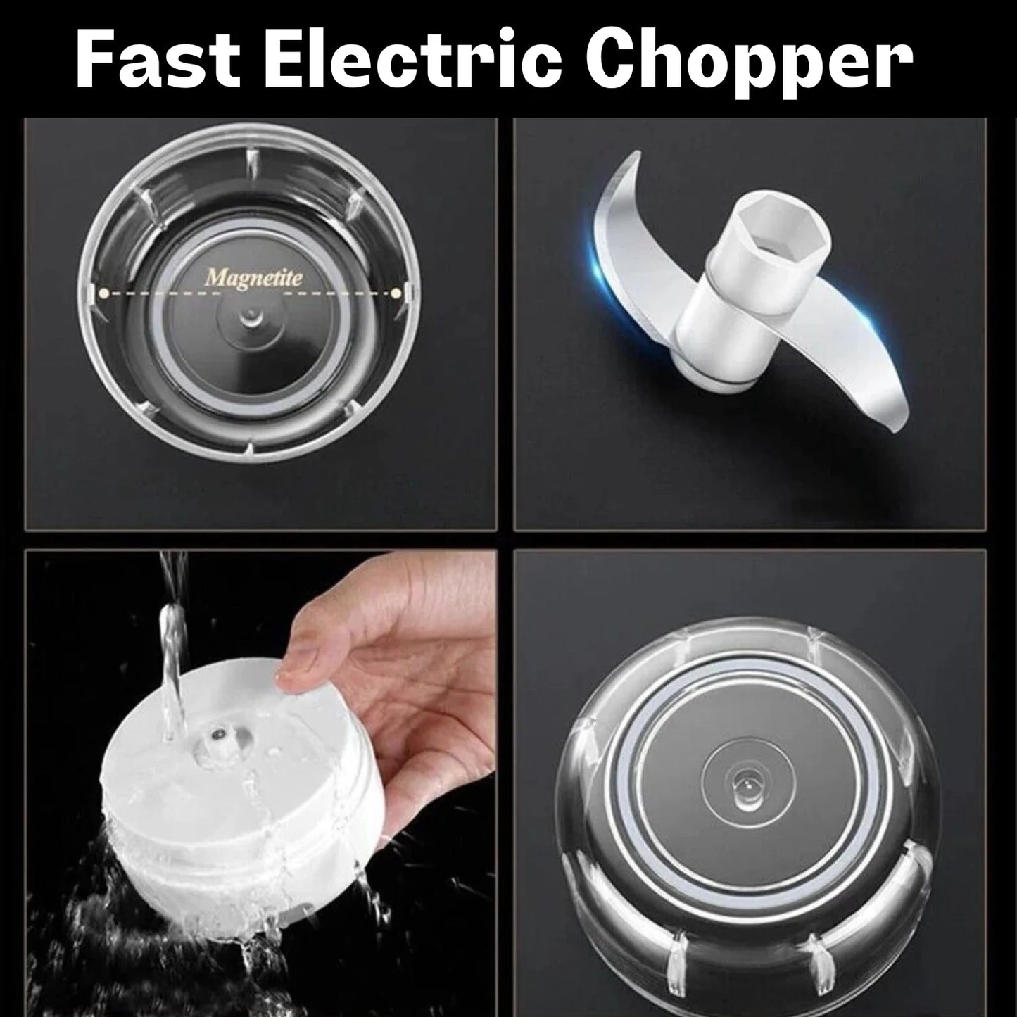 QuickChop Portable Electric Food Processor