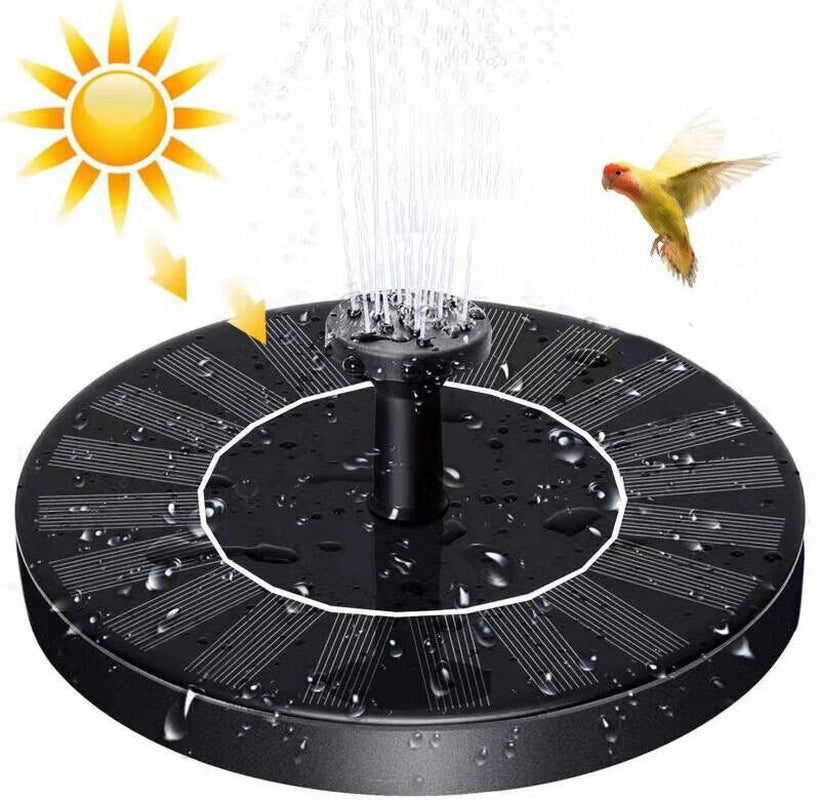 SunGlow Solar Bird Bath Fountain - 4 Dynamic Spray Options