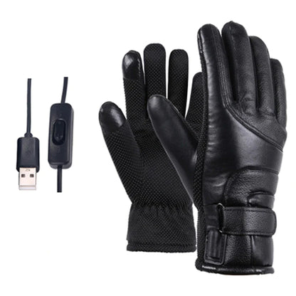 Winter USB Heated Gloves - Thermal, Waterproof, Touchscreen Hand Warmers