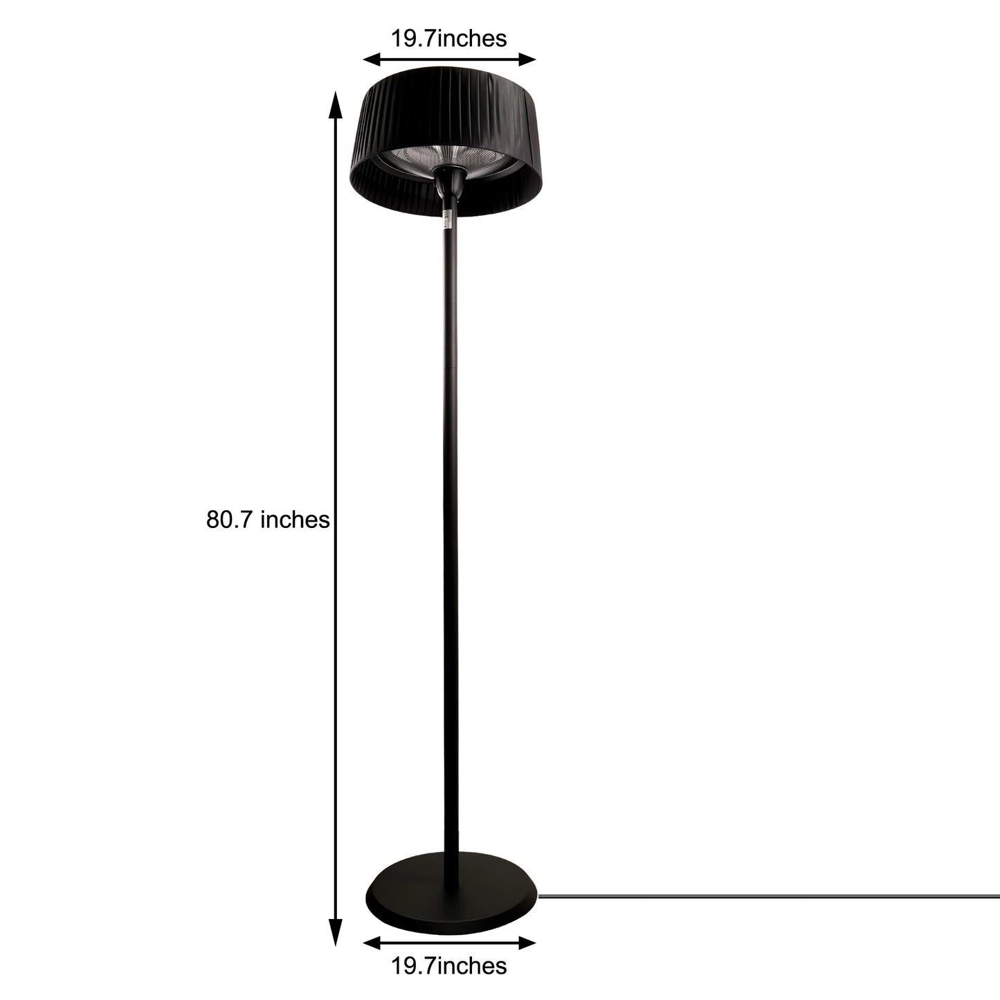 ThermaLight 1500W Heater Lamp - Elegant Warmth for Indoors & Outdoors