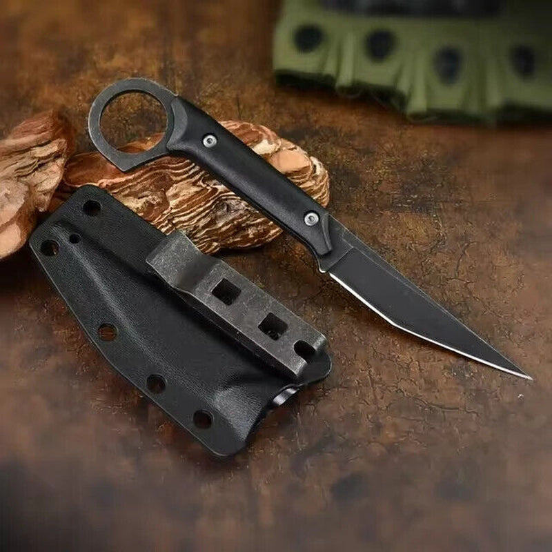 StealthEdge Tanto Neck Knife and Black Kydex Sheath