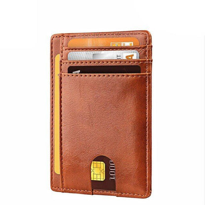 ShieldMate Mens Leather RFID Blocking Wallet