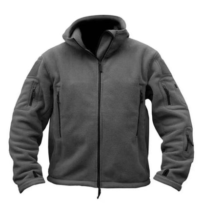 7-Pocket Tactical Fleece Hoodie Jacket