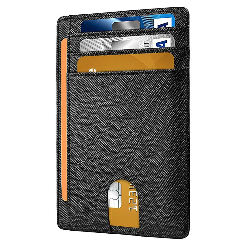 ShieldMate Mens Leather RFID Blocking Wallet