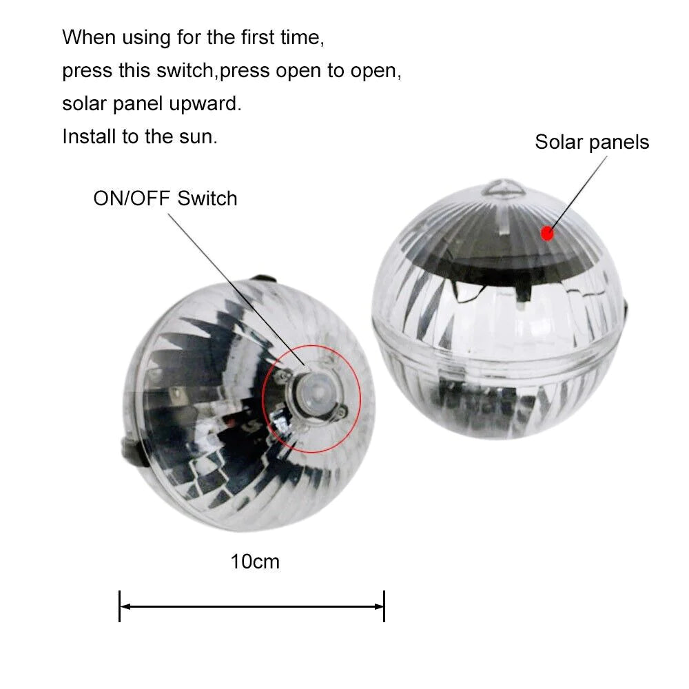 SolarSpin Floating Pool/Garden Pond Light