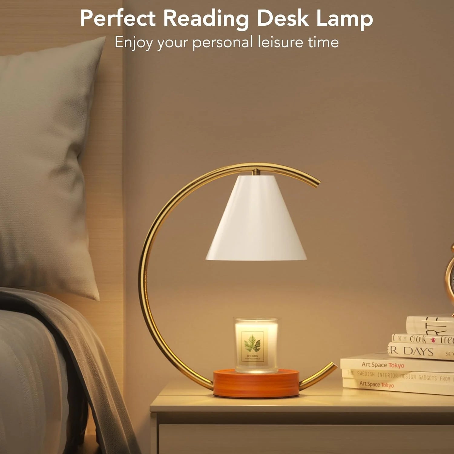 FlameFree Candle Warmer Lamp - Dimmable Light with Timer