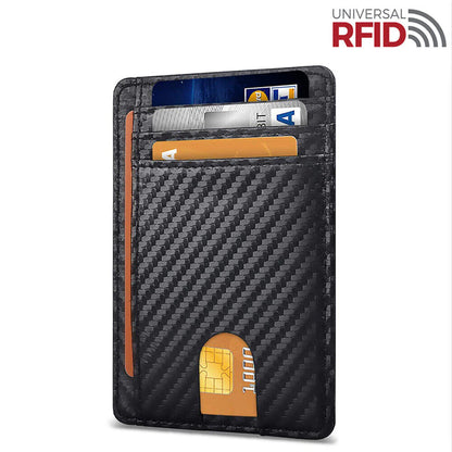 ShieldMate Mens Leather RFID Blocking Wallet