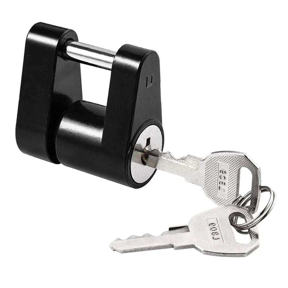 SafeTow Trailer Hitch Coupler Lock: Security for Towing Boats, RVs, Trucks, Cars - Trailer Hitch Coupler Lock Readi Gear