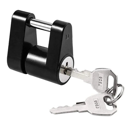 SafeTow Trailer Hitch Coupler Lock: Security for Towing Boats, RVs, Trucks, Cars - Trailer Hitch Coupler Lock Readi Gear