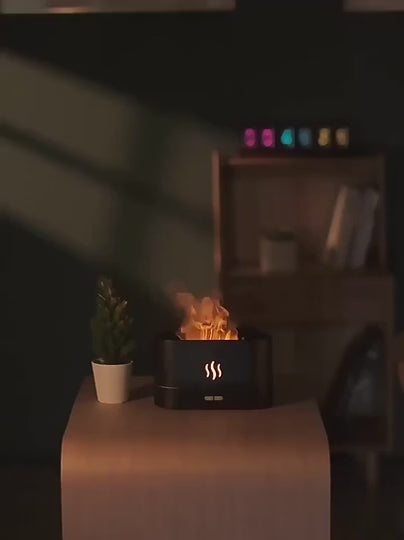 Campfire Glow Flame Diffuser - Essential Oil & Humidifier