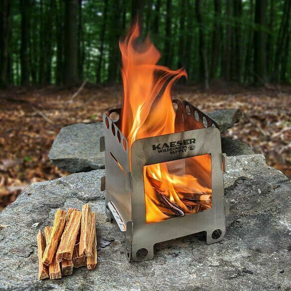 All-in-One Survival Stove Kit - Wood Burning, Fatwood, Matches & More