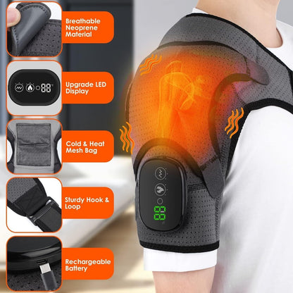 ReliefMax Heated Shoulder Massager - Vibration & Heat for Pain Relief