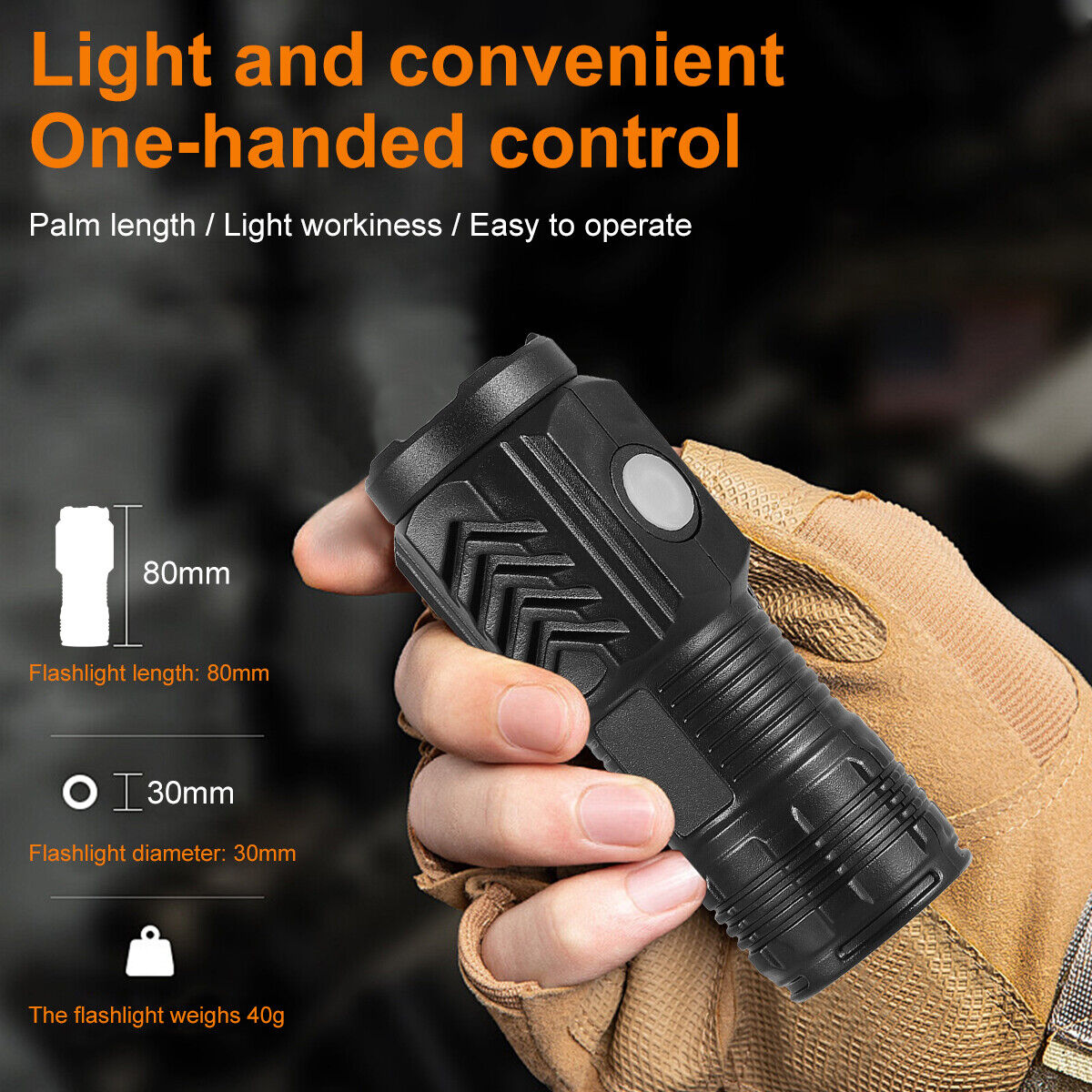 3-PACK Super Bright LED Mini Flashlight USB Rechargeable Pocket Keychain Torch