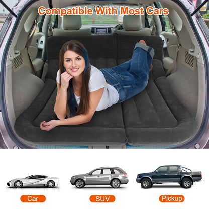 Ultimate Inflatable Car/SUV Mattress – Backseat Bed w/ Pump & 2 Pillows