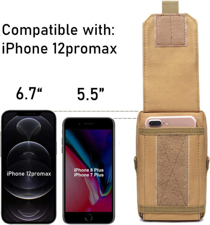 Tactical Molle Phone & Gear Pouch for Camping & Hiking