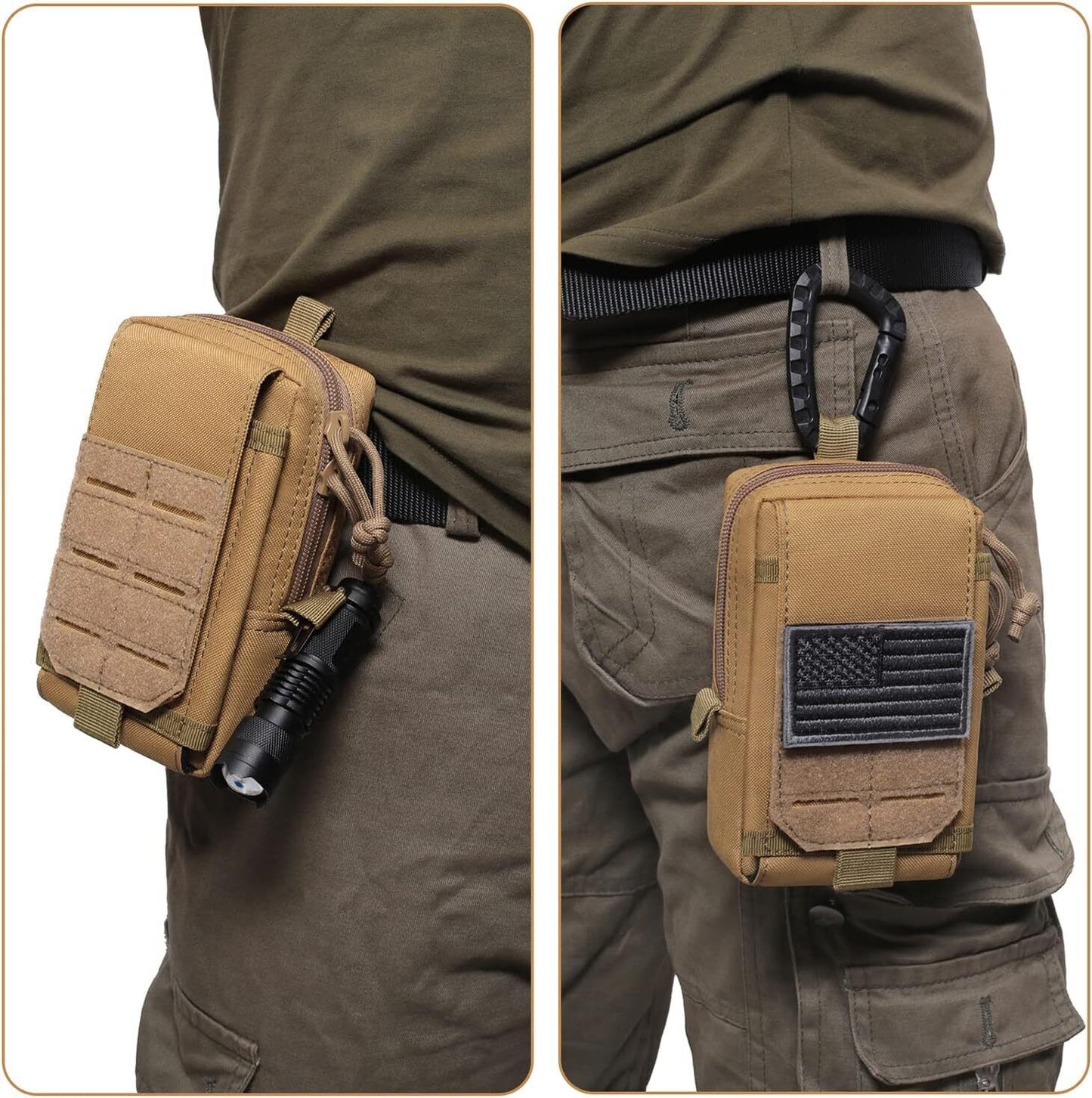 Tactical Molle Phone & Gear Pouch for Camping & Hiking