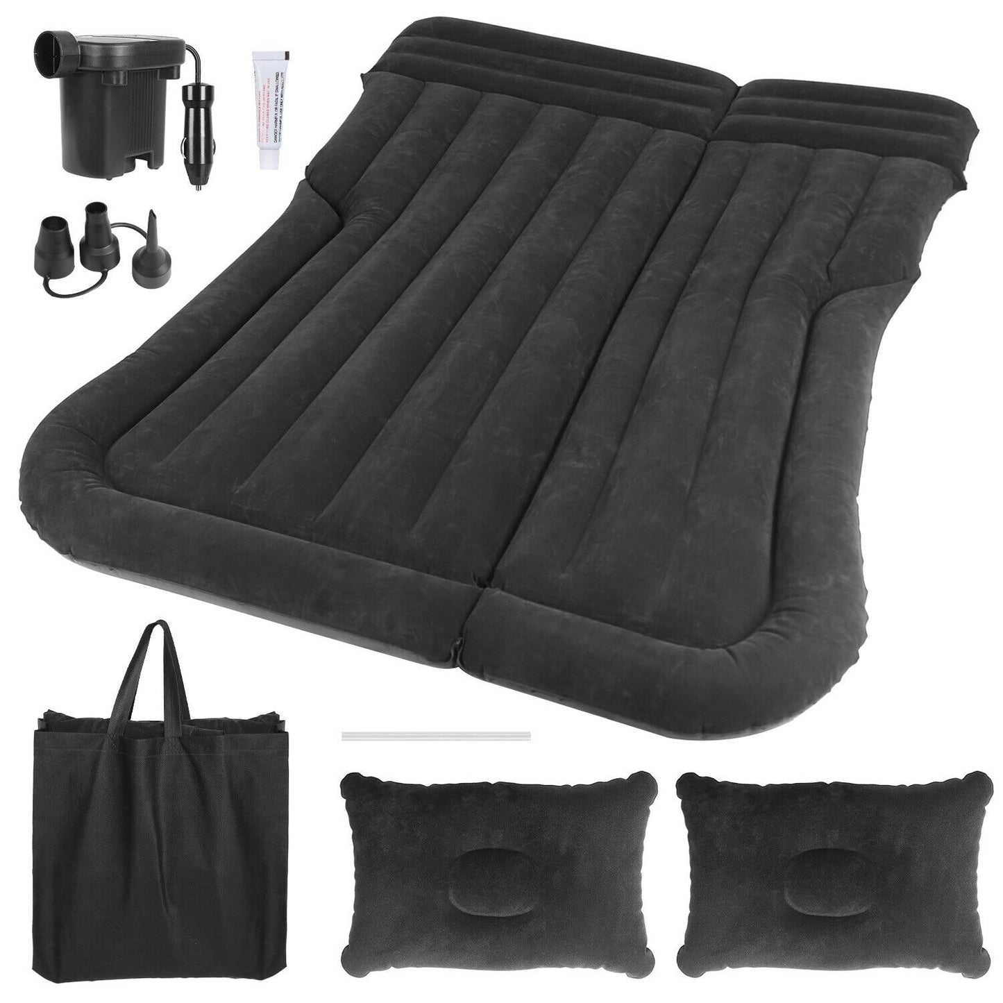 Ultimate Inflatable Car/SUV Mattress – Backseat Bed w/ Pump & 2 Pillows