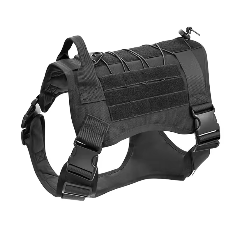 Elite K9 Tactical Dog Harness - MOLLE System & Quick Release