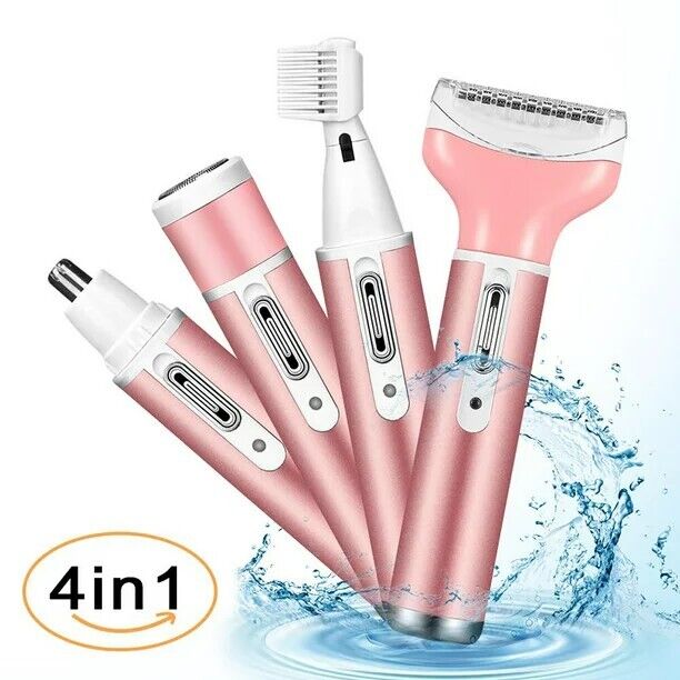 SilkTrim 4-in-1 Rechargeable Shaver - Waterproof Women's Grooming Kit