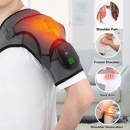 ReliefMax Heated Shoulder Massager - Vibration & Heat for Pain Relief