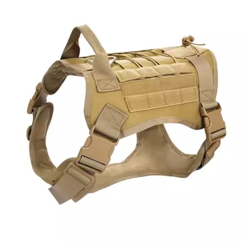 Elite K9 Tactical Dog Harness - MOLLE System & Quick Release