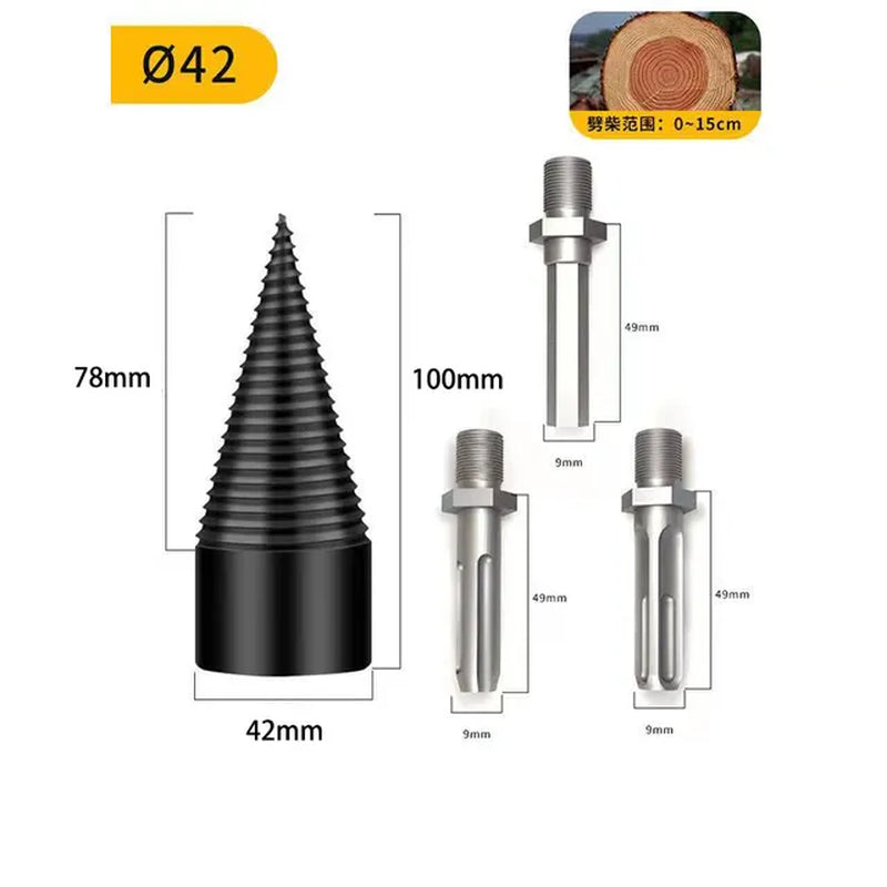 TimberSwift Pro Splitter™️- Precision Firewood Splitting Drill Bit Kit - Readi Gear