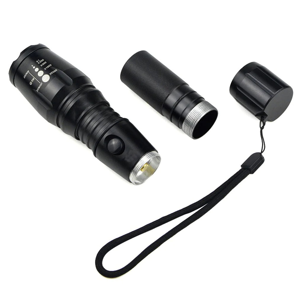 Super-Bright Zoomable LED Tactical Flashlight - Pack of 2 - Readi Gear