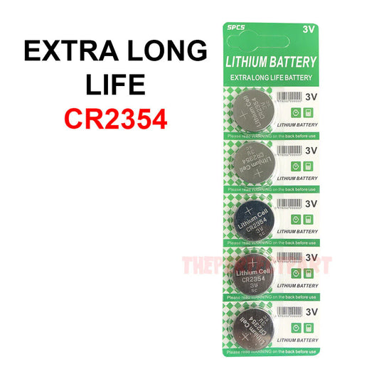 5-Pack CR2354 Lithium Battery 3V Button Cell - Extra Life