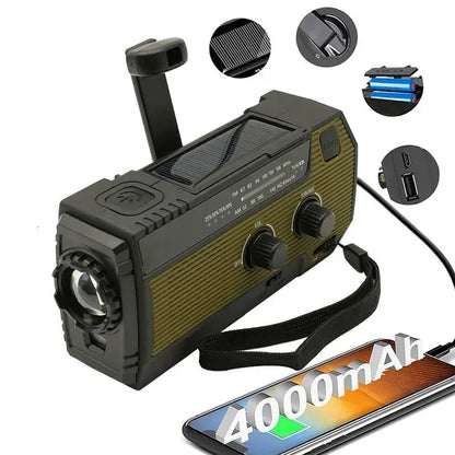 SolarGuard Pro: All-in-One Emergency Hand Crank Radio & Phone Charger - Emergency radio Readi Gear