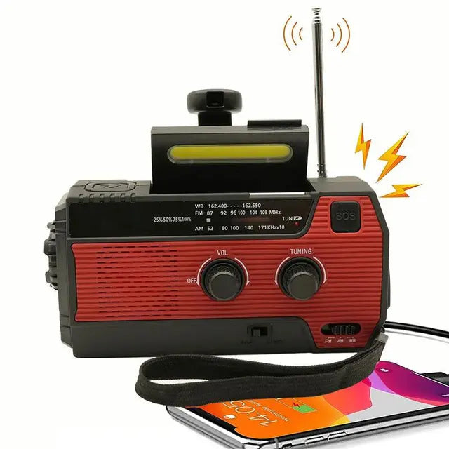 SolarGuard Pro: All-in-One Emergency Hand Crank Radio & Phone Charger